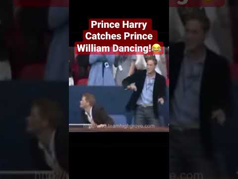 Prince Harry Catches Prince William Dancing! #shorts #princewilliam #princeharry