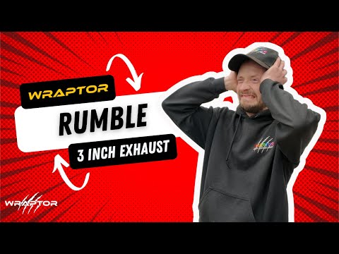 NEW WRAPTOR RUMBLE 3" exhaust for 5.0 XF, XFR, XF R-S