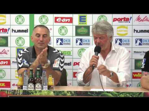 01.10.2014 GWD Minden - Rhein-Neckar Löwen // Pressekonferenz