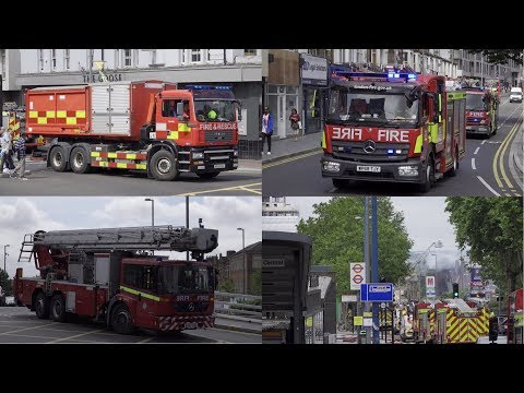 London Shopping Mall Fire - Massive Fire Brigade Response