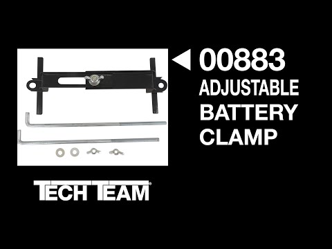 Tech Team's 00883 Replacement Battery Hold Down Bracket and Universal Adjustable Clamp