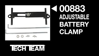 Tech Team's 00883 Replacement Battery Hold Down Bracket and Universal Adjustable Clamp