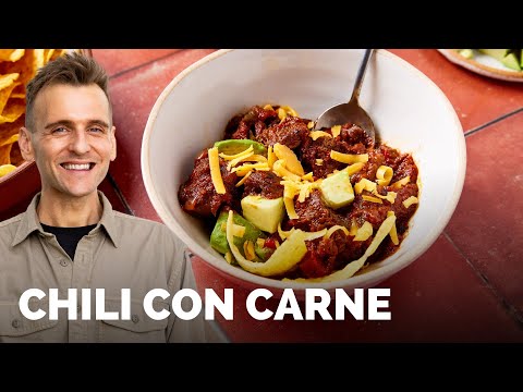 A super thick Chili con Carne recipe that's almost like a stew | Winter soup recipe