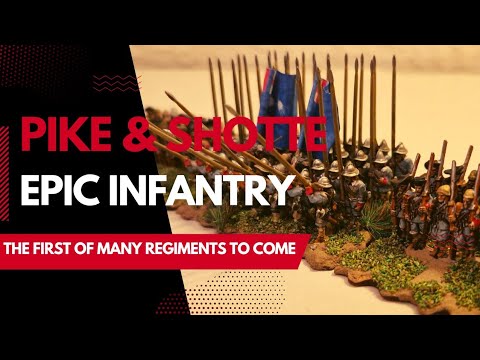 Pike and shotte epic battles infantry sprue finished