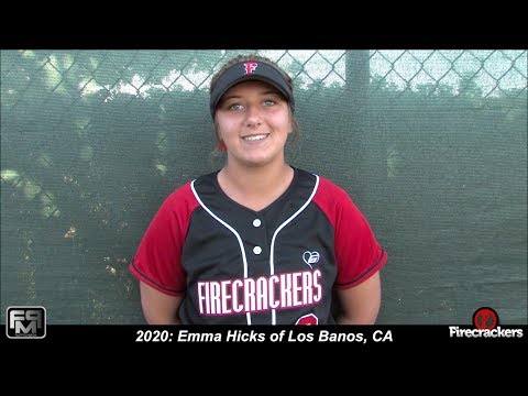 2020 Emma Hicks Pitcher Softball Skills Video - Firecrackers
