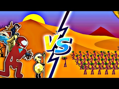 1 kai Rider💀 1 golden spartan🧜‍♂️ vs all Swordworth 🤺 units 🤯😨 [] stick war legacy battle []