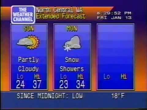 TWC WeatherSTAR 4000- Omak, WA- Jan. 13, 2006- 8:29PM and 8:59PM PST