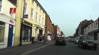 preview picture of video 'Driving Along Worcester Road, High Street & Broad Street, Pershore, Worcestershire, England'