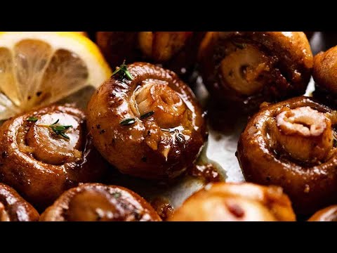 Garlic Butter Roasted Mushrooms