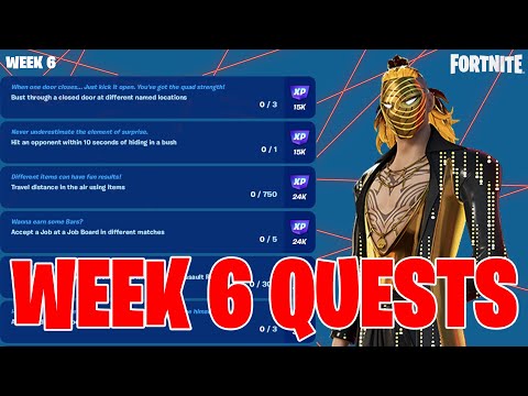 How to *EASILY* Complete All Week 6 Quests in Fortnite Chapter 4 Season 4 (Full Guide)