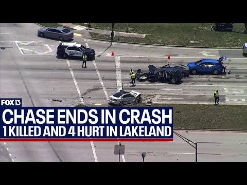 Police chase ends in deadly multi-vehicle crash