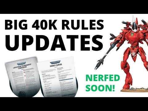 Big 40K Updates! Balance Changes Announced, Index Card Errata + Rules Pack for Competitive Play