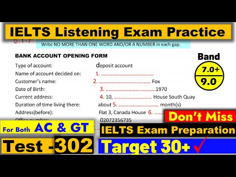 IELTS Listening Practice Test 2026 with Answers [Real Exam - 302 ]