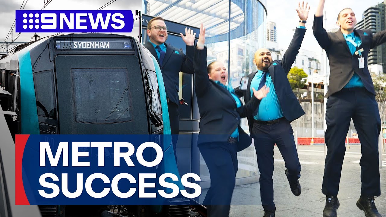 Sydney's new metro hailed a success | 9 News Australia