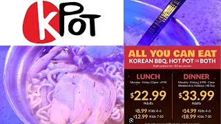 FIRST TIME at KPOT Korean BBQ & Hot Pot 🍲🔥 | Lakeside Village Lakeland FL Food Adventure!