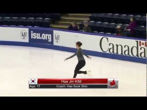 2014 Skate Canada International Practice - 김해진｜Hae Jin KIM (SP Run - Through)
