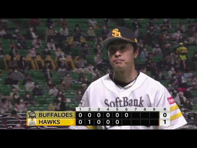 【6回表】ホークス・和田 6回まで無失点の好投を見せる!! 2021/4/14 H-B