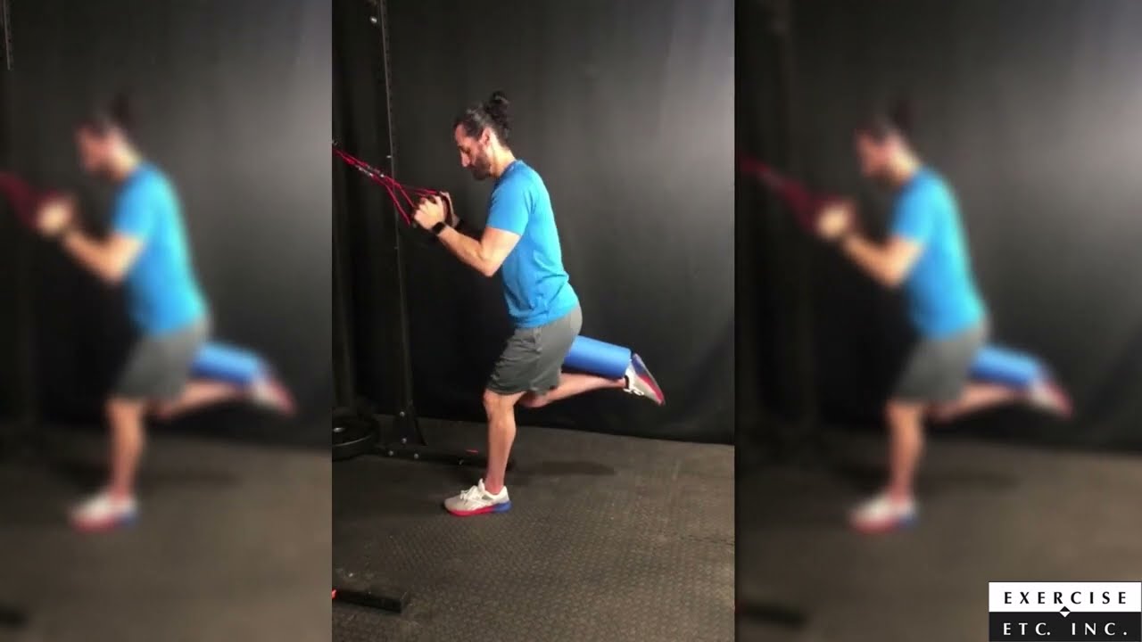 Single Leg Squat with Hamstring Curl