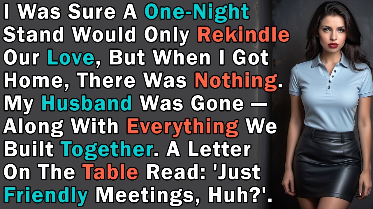 Husband Discovers Wife's One-Night Stand, Leaves Her With A Chilling Goodbye And Vanishes Forever.