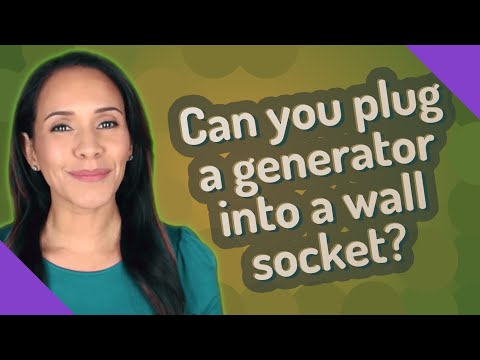 Can you plug a generator into a wall socket?