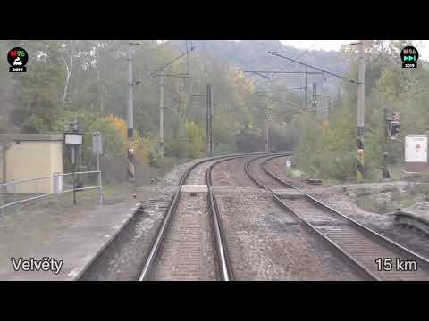 LAPSE SHOT #130 - jízda vlakem R 608 z Ústí nad Labem do Bíliny přes Úpořiny