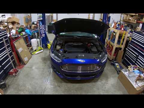 Ford Fusion 2.0L ecoboost maintenance: Oil Change [ HOW TO ] 2013-2020 #amsoil