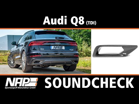 NAP Sportauspuff ▶ Audi Q8 TDI - Active Sound System & Carbon Design - Soundcheck