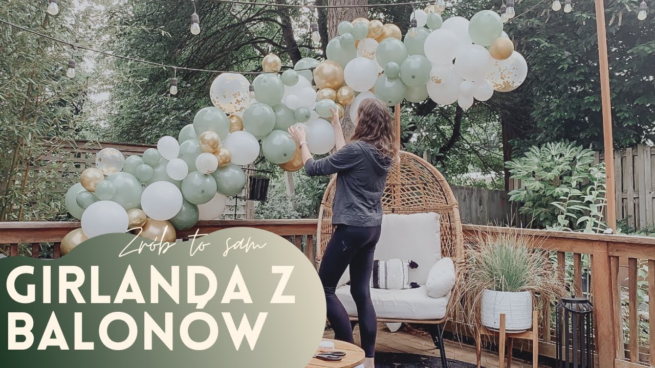 Jak zrobić girlandę z balonów Dekoracje na urodziny