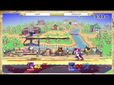 Sm4sh: A1SS3 - Laoch (Falco, Cloud) Vs Skippyrook (ROB) - Losers Side