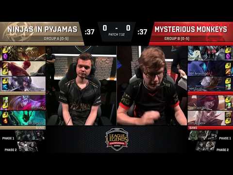 NIP vs MM Highlights Game 1 | EU LCS Summer 2017 W5D1 | Ninjas in Pyjamas vs Mysterious Monkeys