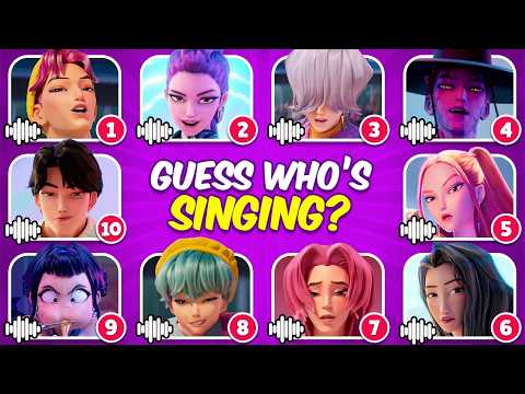 Guess KPop Demon Hunters Movie Character 2025 by Song & Voice 🎙️🎵🔥 Huntrix, Saja Boys, Soda Pop