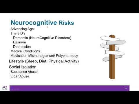 APS TARC Webinar: What Every APS Worker Needs to Know about Dementia/Neurocognitive Disorders