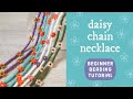 Super Easy Beaded Flower Necklace For Beginners