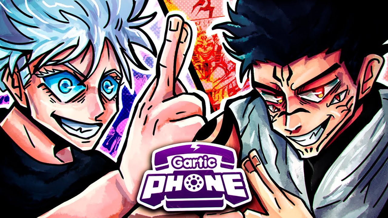 Fizemos uma ANIMAÇÃO de JUJUTSU KAISEN no GARTIC PHONE (Com Animadores)