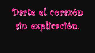 Dulce Maria Dejame Ser (Letra)