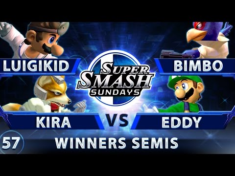 SSS 57 - Luigikid & Kira vs. Bimbo & Eddy - SSBM Winners Semis - Smash Melee