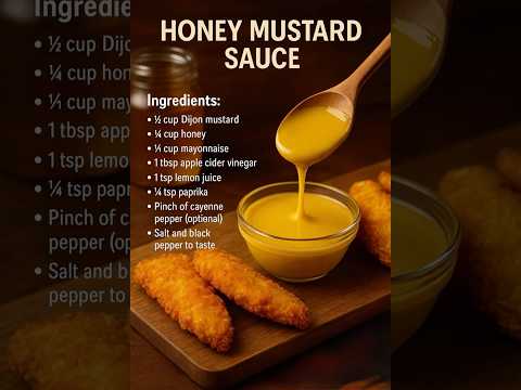 Honey mustard sauce #careeradvice #food #hotelmanagment #hospitalityindustry #jobinterviews