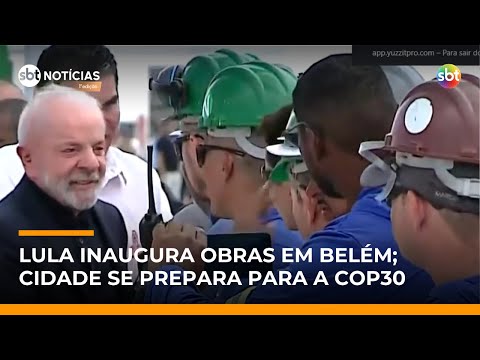 Lula desembarca em Belém para entregar obras e participar de eventos da COP30 | #SBTNoticias