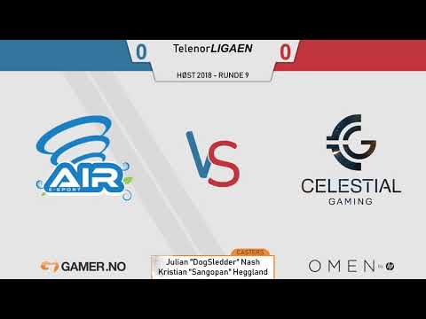 LoL: Telenorligaen Fall 2018 - Round 8: Air E-sport vs Celestial Gaming (full match)