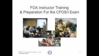 FOA Instructor Training - Part 1 -Introduction