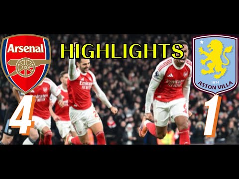 Arsenal 4–1 Aston Villa | Goals & Highlights | Gunners On Fire | PL