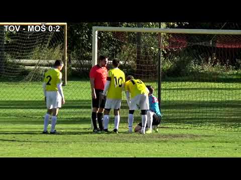 Sestřih fotbalového utkání TJ Sokol Tovačov A vs. Moštěnice 24. 10. 2021 - 4:5p