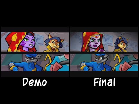 Sly 2 - Opening Cutscene Comparison - Final Version & Demo