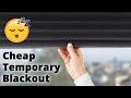 Removable Blackout Window Covering From IKEA Cheap Easy No Film Shade Or Curtain
