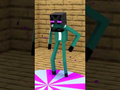 When Enderman was trolled by Creeper and Skeleton 😁😂
