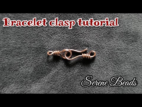 Wire wrapped clasp | Bracelet clasp tutorial |  How to make bracelet clasp | Wire clasp