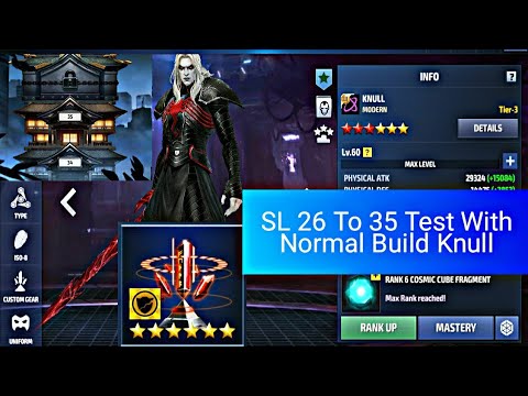 Shadowland Stage 26 To 35 Test with knull Normal Build - Marvel Future Fight