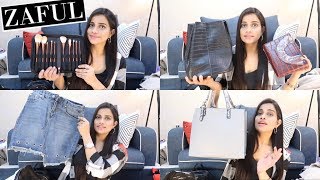 ZAFUL BAGS , CLOTHES, JEWELLERY &amp; MAKEUP BRUSHES HAUL | Sana K