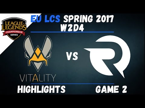 VIT vs OG Highlights Game 2 EU LCS 2017 Spring W2D4 Team Vitality vs Origen