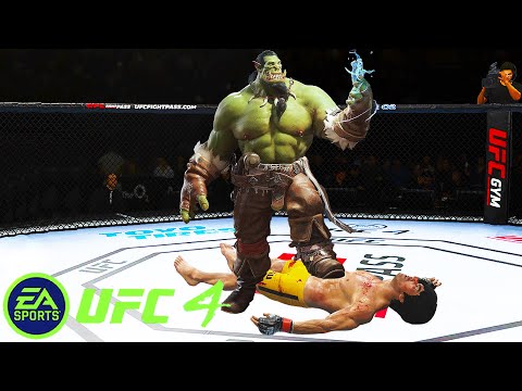 UFC4 Bruce Lee vs Warcraft Orc EA Sports UFC 4 - Super Fight